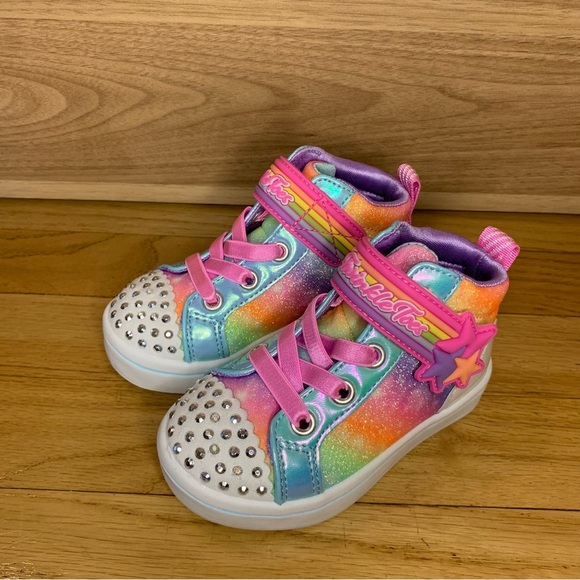 Skechers Kids Twi - Lights 2.0 Light-Up Hight Top Sneakers - Size 6 - Picture 1 of 7